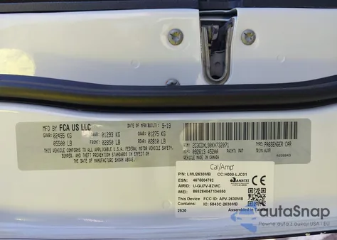 2019 Dodge Charger Srt Hellcat Rwd z USA, uszkodzony, nr VIN 2C3CDXL90KH732071